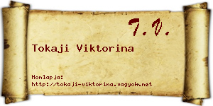Tokaji Viktorina névjegykártya